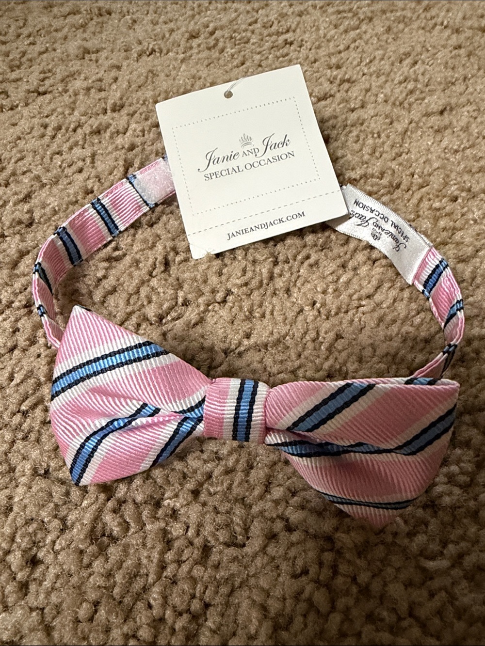 Janie and Jack special occasion boys Velcro bow tie NWT